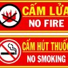 BẢNG CẤM LỬA CẤM THUỐC